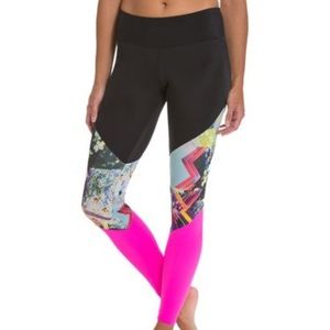 Neon workout leggings